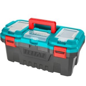 Boîte à outils en plastique 20“ 508 x 261 x 296mm 2boucle en plastique PP TOTAL | TPBX0201