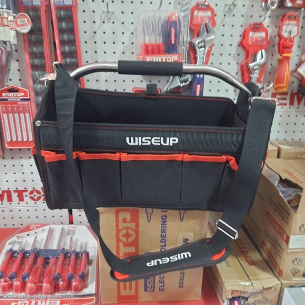 Sac à outils rangement outils pratique avec poches et bandoulière Wiseup