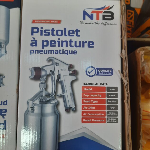 pistolet à peinture pneumatique de marque NTB