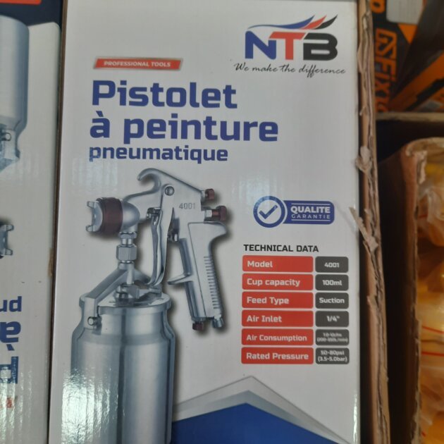 pistolet à peinture pneumatique de marque NTB