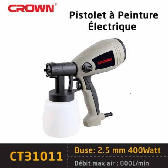 Pistolet à peinture électrique 400W 2.5mm CROWN | CT31011