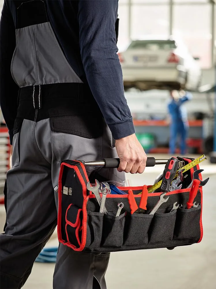 Sac à outils rangement outils pratique avec poches et bandoulière Wiseup – Image 3