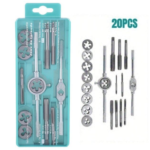 Kit Jeux De Tarauds Et Filières 20Pcs P2
