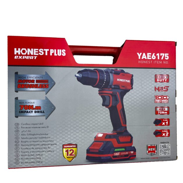Visseuse-perceuse Brushless 21V 70Nm HONESTPLUS YAE6175