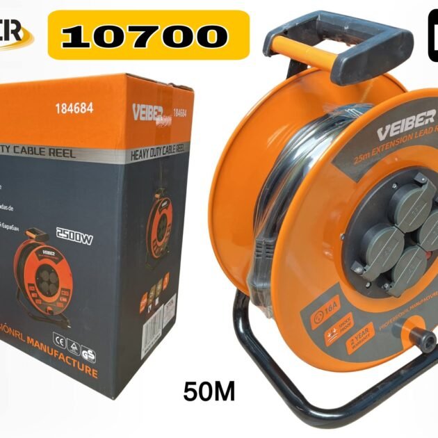 enrouleur de rallonge électrique robuste de Veiber 50M