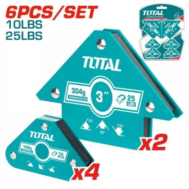 Jeu support de soudeur Total 6pcs