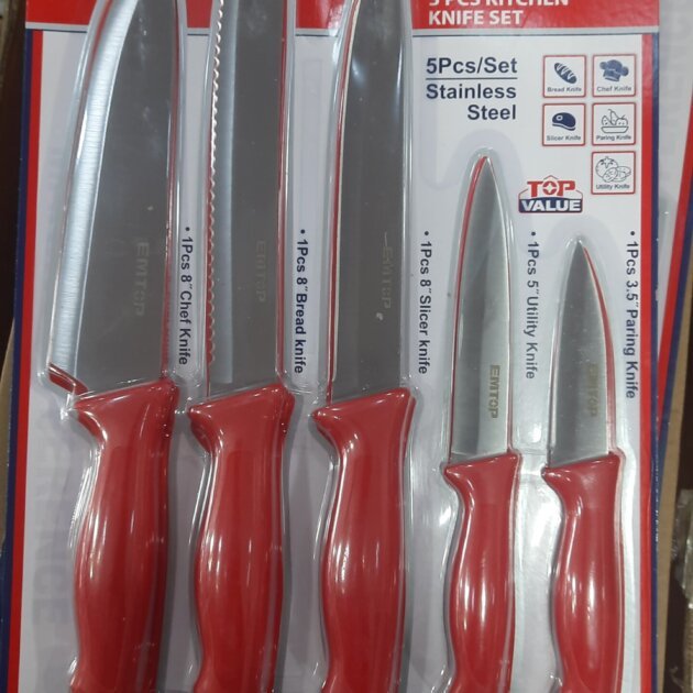 Ensemble de 5 Couteaux EMTOP