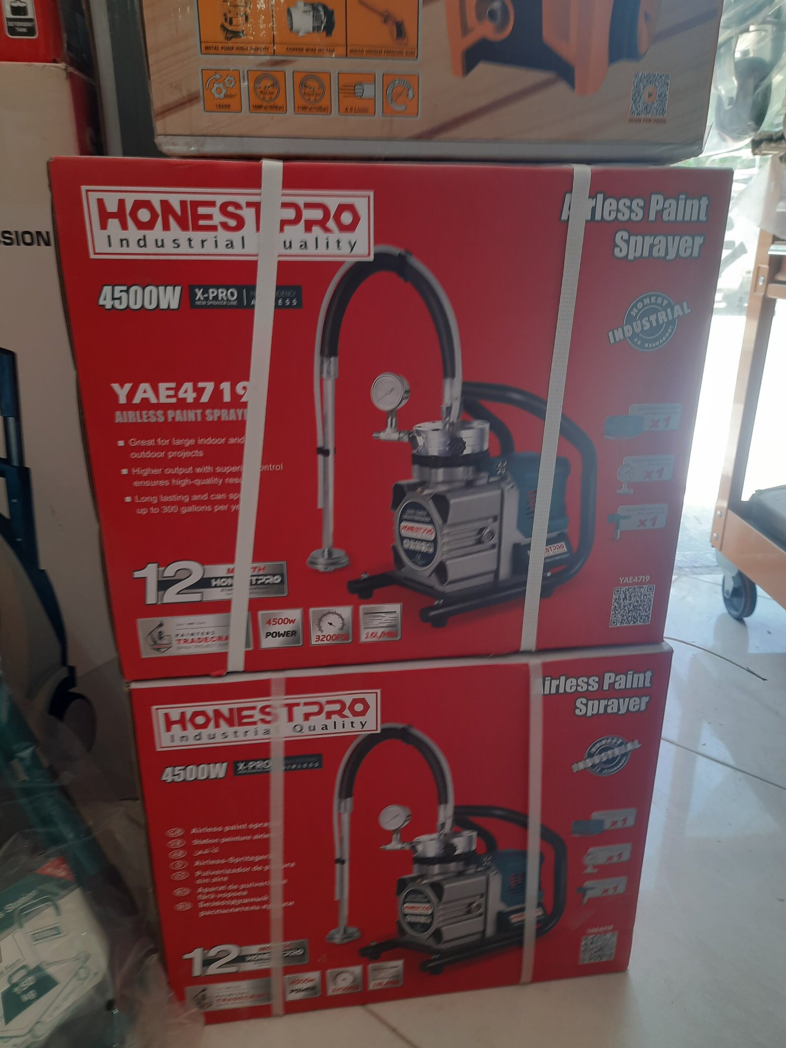 Pulvérisateur de Peinture Airless Honestpro 4500w YAE4704