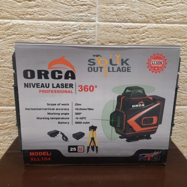 Niveau laser 4D 16 ligne double batterie multi support