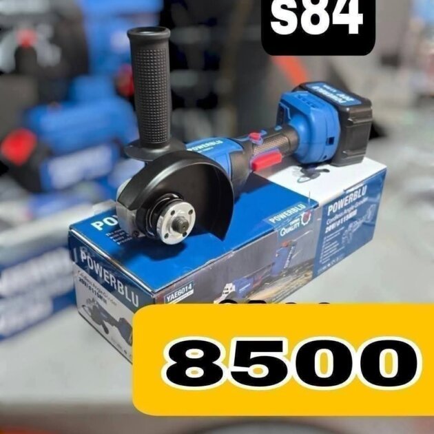 Meuleuse d’angle à Batterie 20V Brushless POWERBLU YAE6014