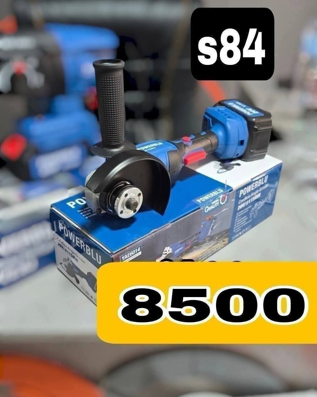 Meuleuse d’angle à Batterie 20V Brushless POWERBLU YAE6014