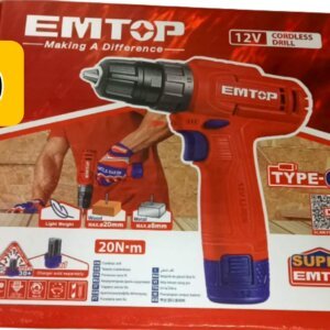 Visseuse-perceuse 12V 20Nm EMTOP