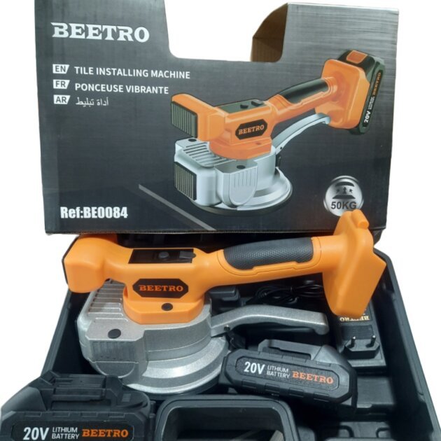 Ventouse Vibrante  50 Kg  DOUBLE Batteries 20V BEETRO BE0084