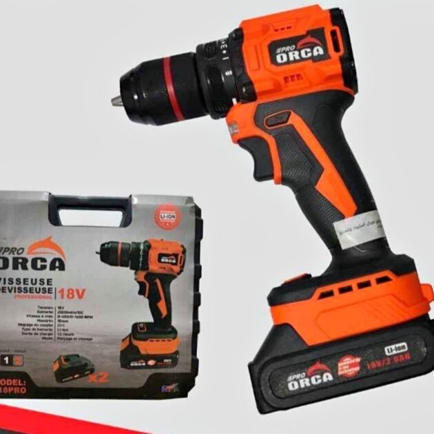 Visseuse et perceuse sans fil ORCA 18V double batterie 318PRO