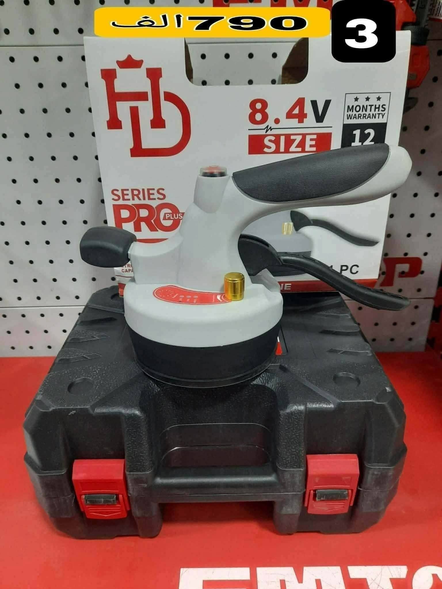 Ventouse de pose carrelage vibrant sans fil batterie lithium-ion 8.4V 2.0AH 25kg HD PRO | HDT001