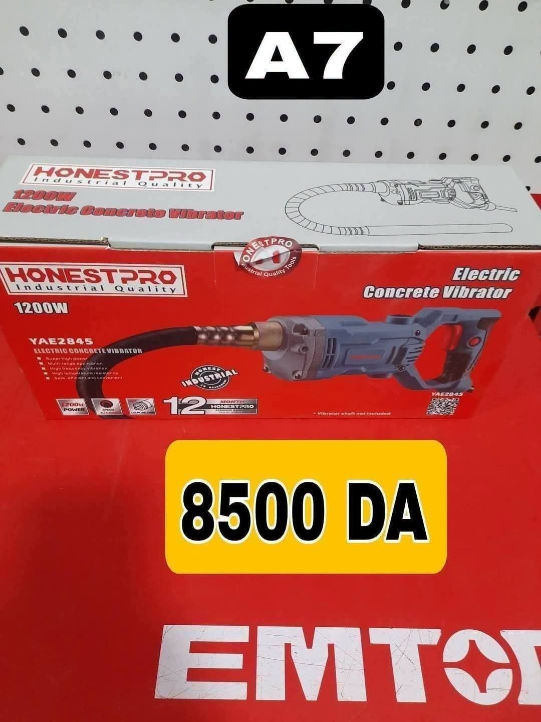 Vibrateur à béton électrique, vibreur du béton portable pour la construction 1200W HONESTPRO YAE2845