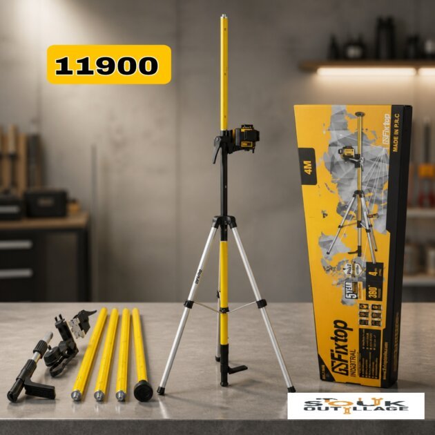 perche télescopique pour niveau laser Fixtop 4M