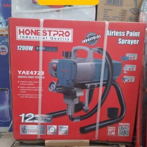 AIRLESS PULVERISATEUR DE PEINTURE 1200W 2.2L/MIN 207BAR HONESTPRO [YAE4723]
