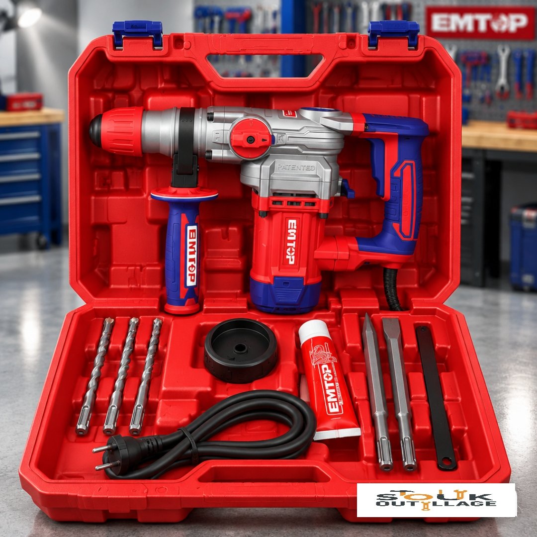 PERFORATEUR SDS+ 26MM 1050W +AC EMTOP ERHRP1052