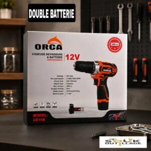 Visseuse Perceuse double batterie 12V ORCA