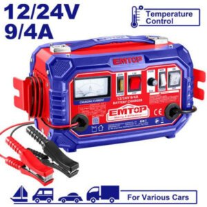 Chargeur De Batterie Intelligent 12/24V Haute Performance Emtop EFCR16011