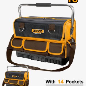 Sac à Outils Industriel INGCO HTBGL05 – Panier 40 cm (16″), Charge 20 kg