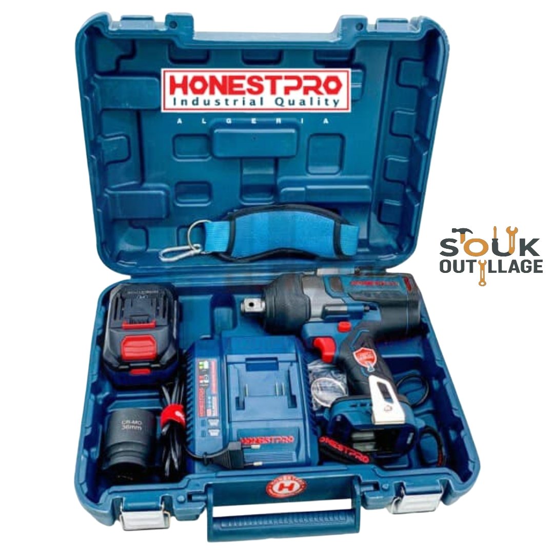 Boulonneuse A batterie 21V 6.0AH 3/4 2000NM HONESTPRO Réf: YAE6117 – Image 2