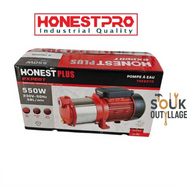 Pompe à Eau 2 turbine 550W HONESTPLUS YAE2070