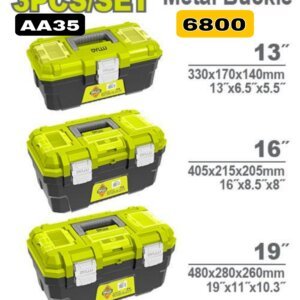 Caisse à outils DYLLU en plastique – Modèles 13", 16" et 19"