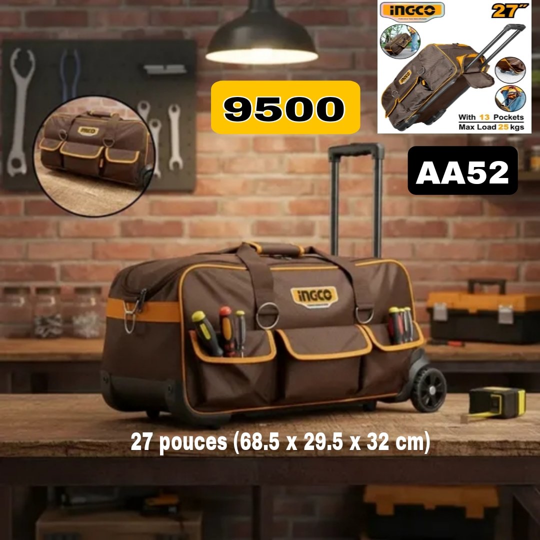 Sac à outils à roulettes INGCO HRRTB2715 – 27 pouces