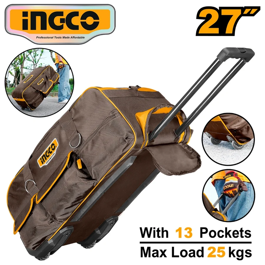 Sac à outils à roulettes INGCO HRRTB2715 – 27 pouces – Image 3