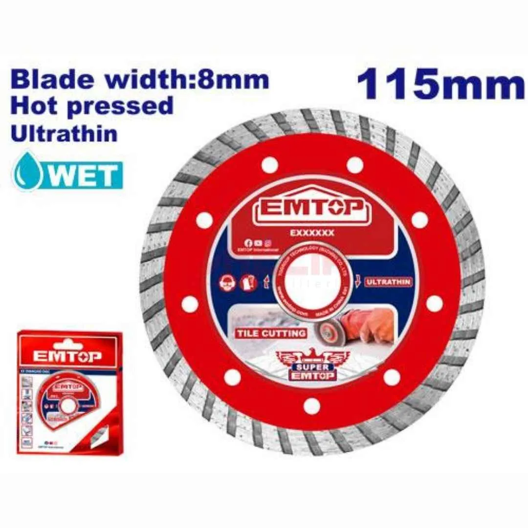 Disque de diamant ultra-mince 115mm EMTOP | EDDCH31152