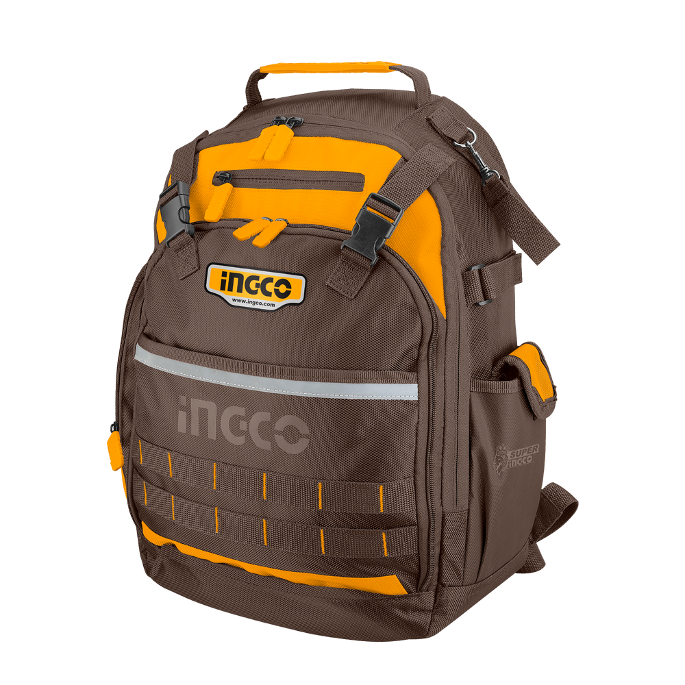 Sac à dos porte-outils INGCO HBP01028 – 380 × 170 × 460 mm – Image 3