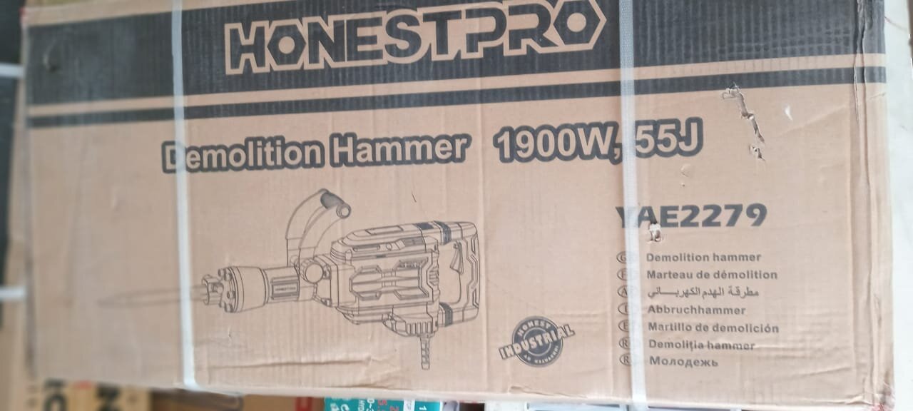 Marteau Piqueur de Démolition HONESTPRO YAE2279 1900W 55J – Image 2