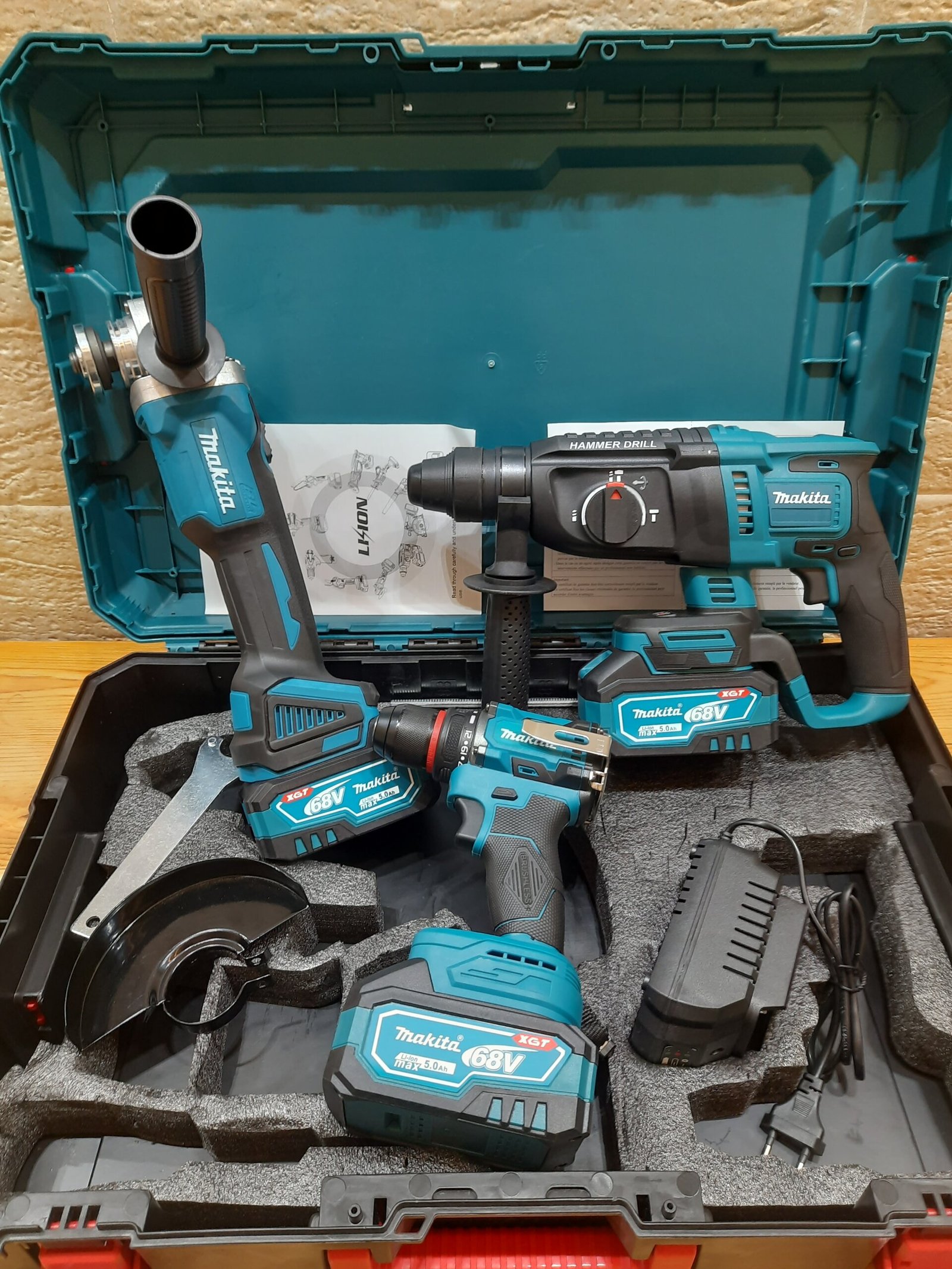 Kit Makita 3 pièces 68V – outillage sans fil professionnel