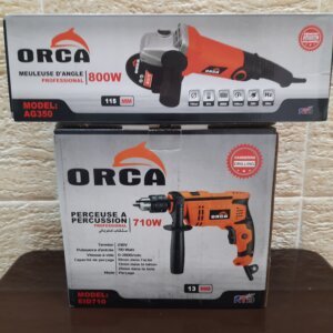 Pack ORCA perceuse 710W + tronçonneuse ORCA 800W