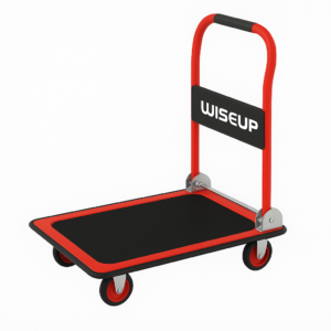 Chariot pliable, capacité 150 kg, dimensions 73×41 cm, pour le transport de marchandises, par WISEUP 051901
