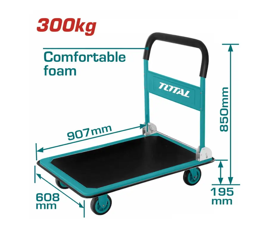 Chariot pliant de manutention TOTAL THTHP13002 capacité 300 kg