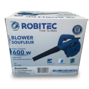 Souffleur et aspirateur 2-en-1 robitec avec variateur de vitesse