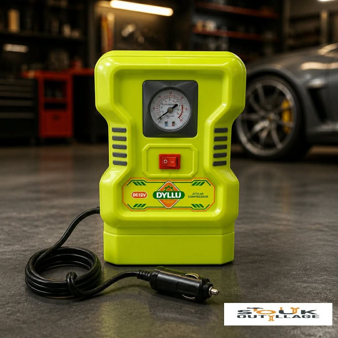 Compresseur d'air Auto 11 BAR 12V DTAAC501 Dyllu